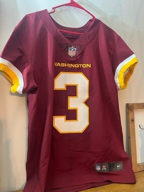 Nike NFL Burgundy #3 Caesar  Washington Football Jersey
